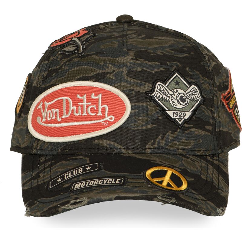 von-dutch-curved-brim-kamo02-camouflage-snapback-cap von-dutch-curved-brim-kamo02-camouflage-snapback-cap