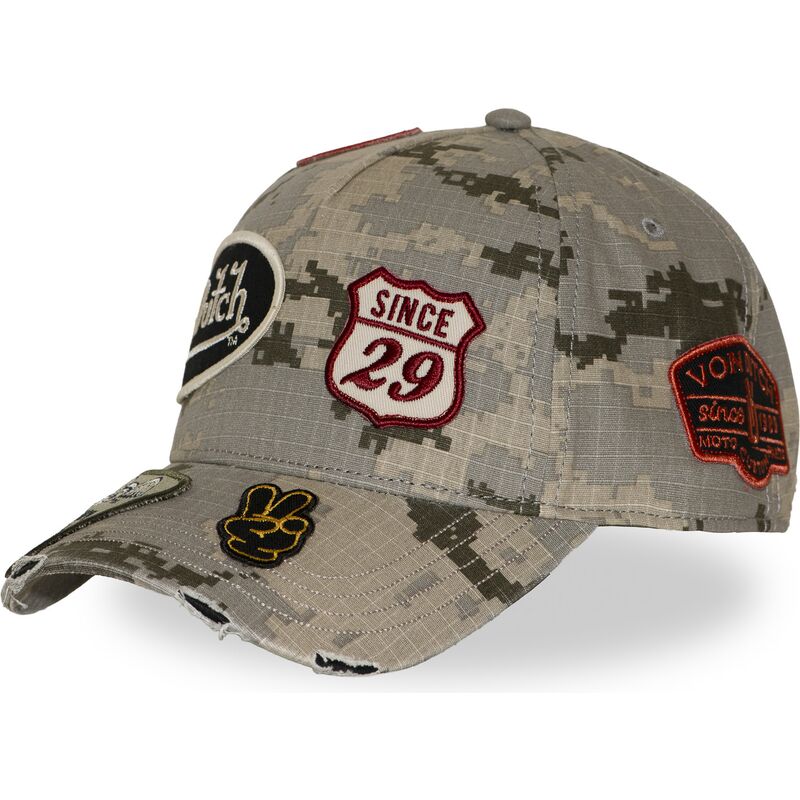 von-dutch-curved-brim-kamo03-camouflage-snapback-cap von-dutch-curved-brim-kamo03-camouflage-snapback-cap