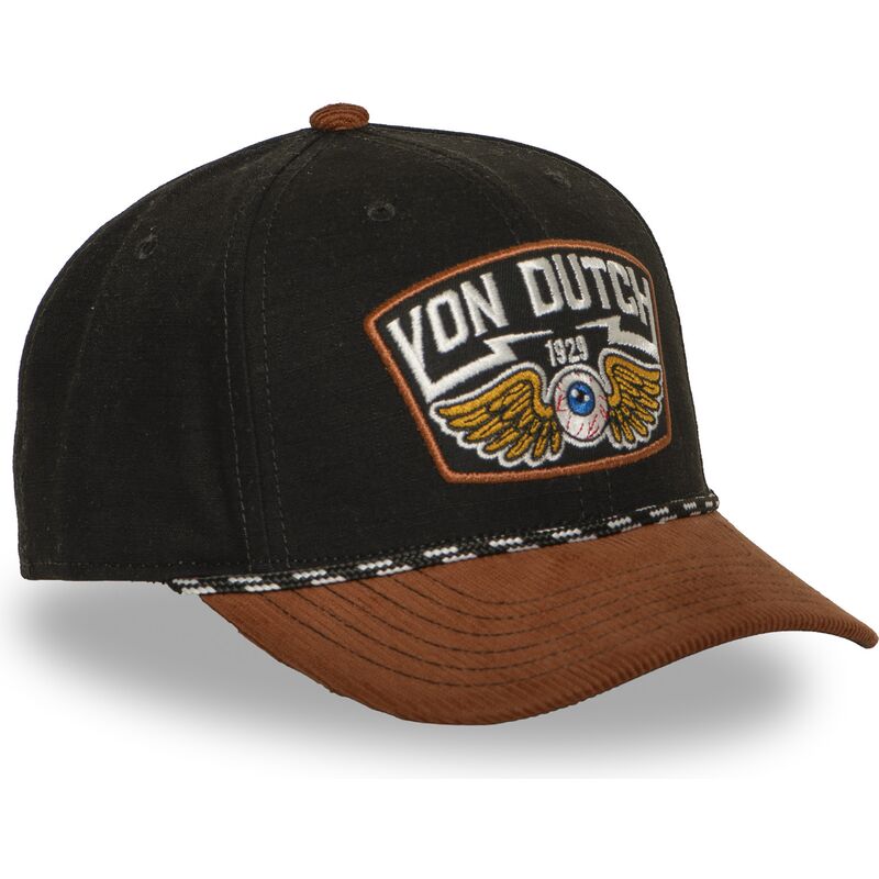 von-dutch-curved-brim-sem16-brown-snapback-cap von-dutch-curved-brim-sem16-brown-snapback-cap
