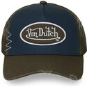 von-dutch-used-14-navy-blue-and-green-trucker-hat