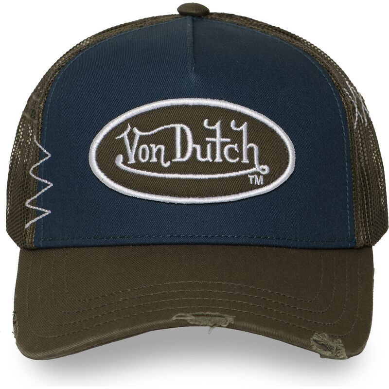 von-dutch-used-14-navy-blue-and-green-trucker-hat von-dutch-used-14-navy-blue-and-green-trucker-hat