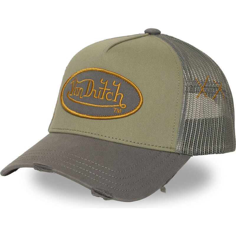 von-dutch-used-15-green-and-grey-trucker-hat von-dutch-used-15-green-and-grey-trucker-hat