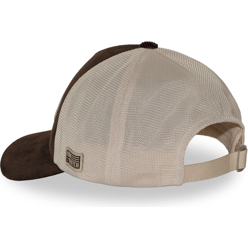 von-dutch-lof-b49-brown-and-beige-adjustable-trucker-hat