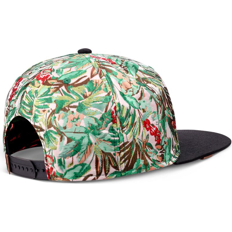 djinns-flat-brim-woven-jungle-green-and-black-snapback-cap djinns-flat-brim-woven-jungle-green-and-black-snapback-cap