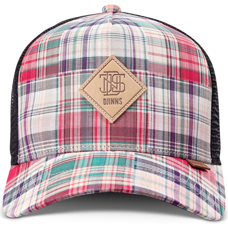 djinns-hft-patch-check-red-multicolor-trucker-hat