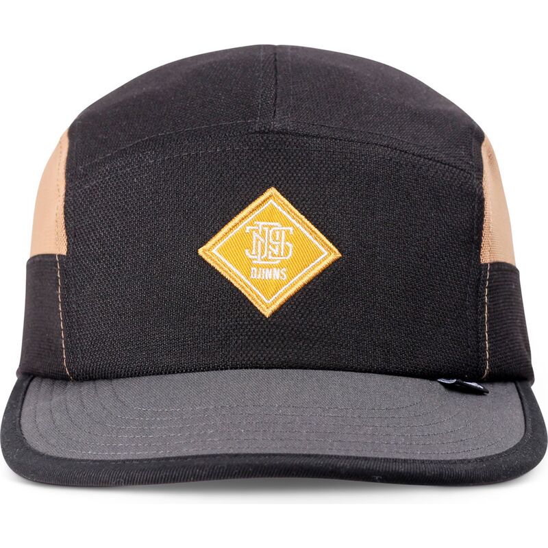 djinns-curved-brim-soft-finefine-mesh-black-and-beige-adjustable-cap djinns-curved-brim-soft-finefine-mesh-black-and-beige-adjustable-cap