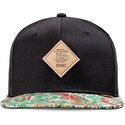 djinns-flat-brim-woven-jungle-rev-black-and-green-snapback-cap