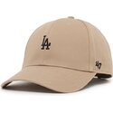 47-brand-curved-brim-black-logo-mvp-base-runner-legend-los-angeles-dodgers-mlb-beige-adjustable-cap