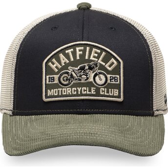 Hatfield SEMI MOT Navy Blue and Green Trucker Hat