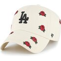 47-brand-curved-brim-clean-up-scatter-los-angeles-dodgers-mlb-beige-adjustable-cap