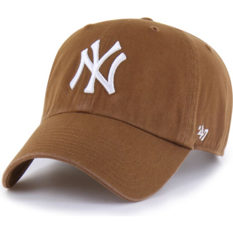 47-brand-curved-brim-clean-up-pinecone-new-york-yankees-mlb-brown-adjustable-cap 47-brand-curved-brim-clean-up-pinecone-new-york-yankees-mlb-brown-adjustable-cap