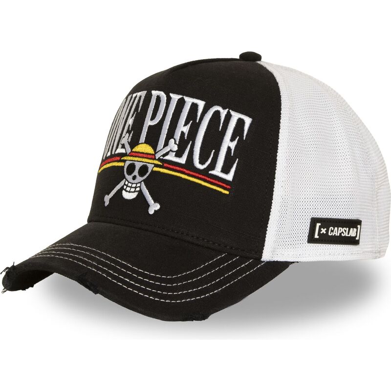 capslab-straw-hat-pirates-op8-one-one-piece-black-and-white-trucker-hat