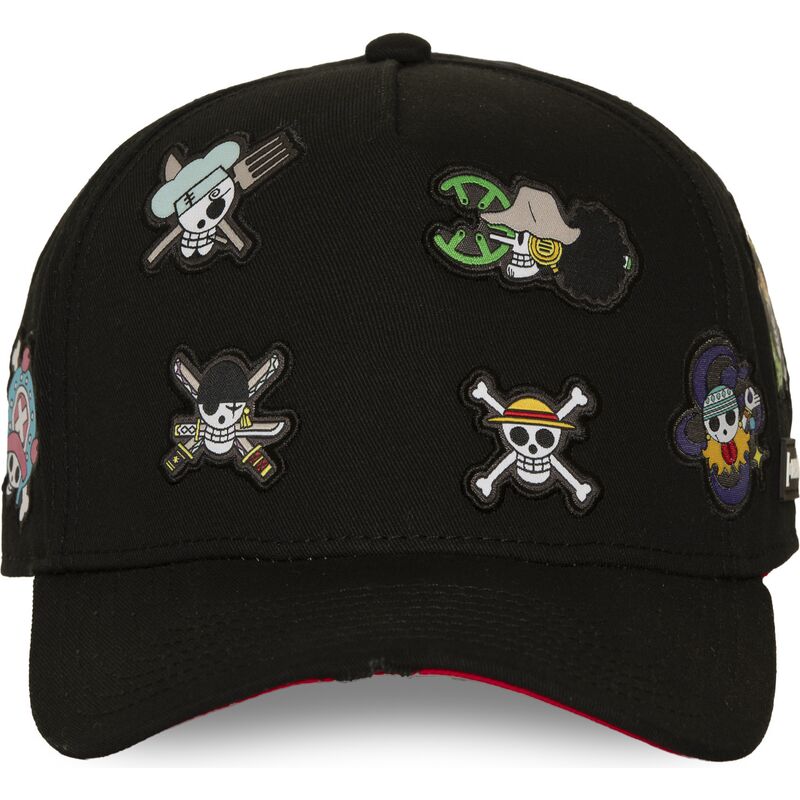 capslab-curved-brim-straw-hat-pirates-op8-fla-one-piece-black-snapback-cap