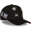capslab-curved-brim-straw-hat-pirates-op8-fla-one-piece-black-snapback-cap