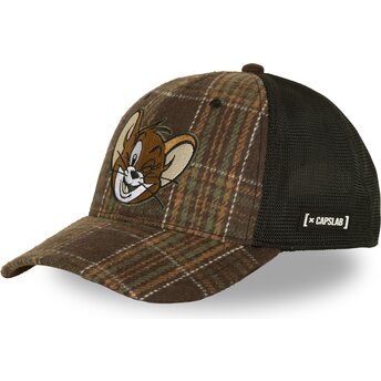 Capslab Jerry TAJ9 JER Looney Tunes Brown and Black Trucker Hat