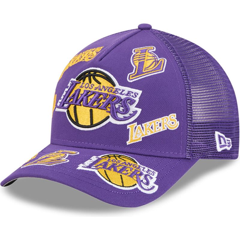 new-era-9forty-m-crown-a-frame-all-over-los-angeles-lakers-nba-purple-trucker-hat new-era-9forty-m-crown-a-frame-all-over-los-angeles-lakers-nba-purple-trucker-hat