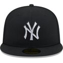 new-era-flat-brim-59fifty-rhinestone-badge-new-york-yankees-mlb-black-fitted-cap