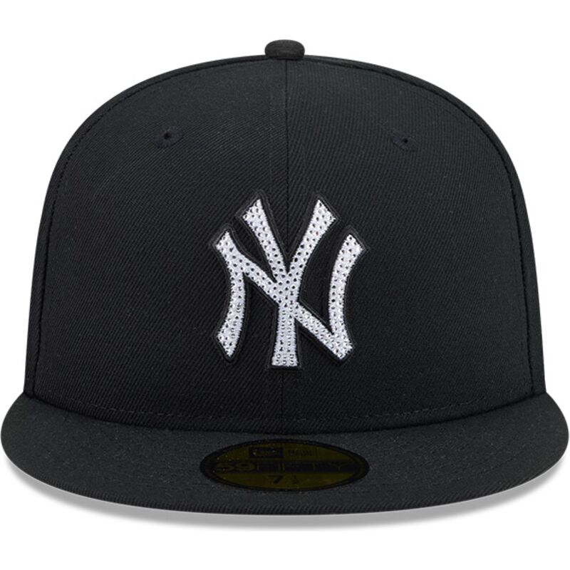 new-era-flat-brim-59fifty-rhinestone-badge-new-york-yankees-mlb-black-fitted-cap