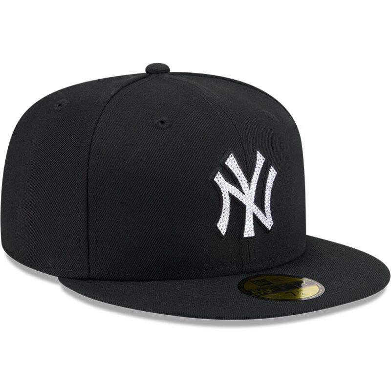 new-era-flat-brim-59fifty-rhinestone-badge-new-york-yankees-mlb-black-fitted-cap