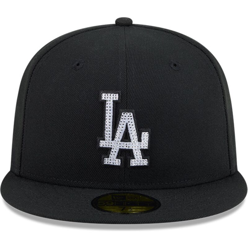 new-era-flat-brim-59fifty-rhinestone-los-angeles-dodgers-mlb-black-fitted-cap