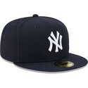 new-era-flat-brim-59fifty-side-script-new-york-yankees-mlb-navy-blue-fitted-cap