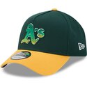 new-era-curved-brim-9forty-a-frame-na-lifestyle-f1-oakland-athletics-mlb-green-and-yellow-snapback-cap