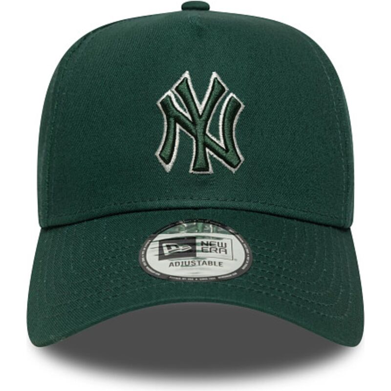 new-era-curved-brim-green-logo-e-frame-team-outline-new-york-yankees-mlb-green-snapback-cap