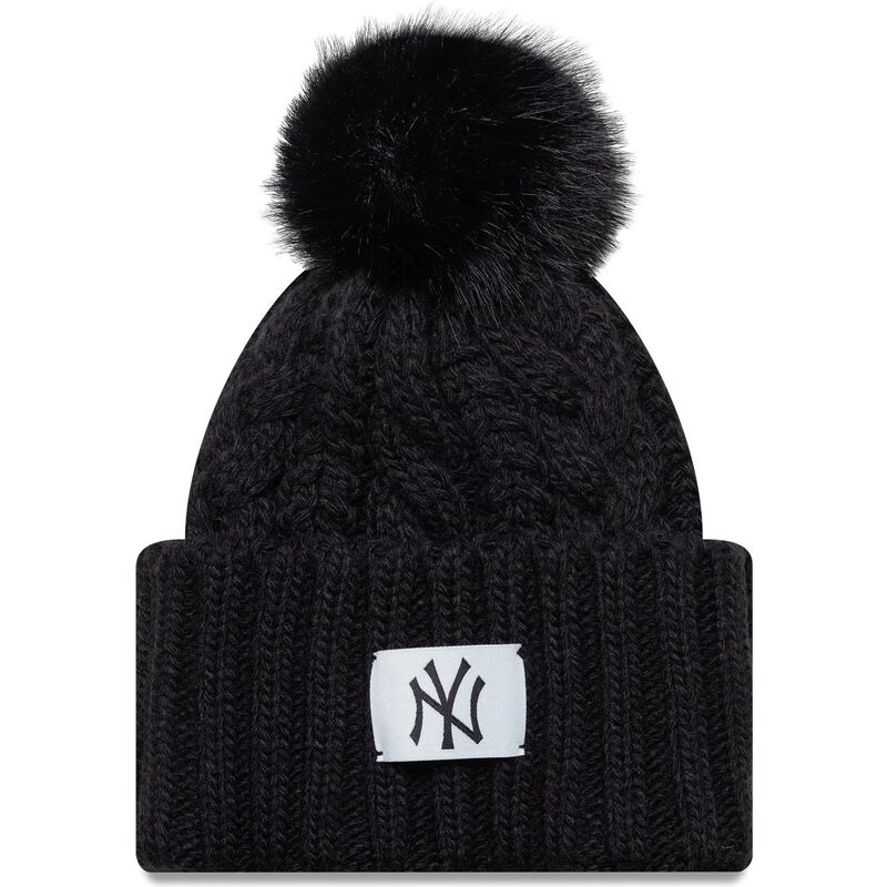 new-era-youth-cable-new-york-yankees-mlb-black-beanie-with-pompom