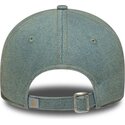 new-era-curved-brim-women-brown-logo-9twenty-denim-los-angeles-dodgers-mlb-blue-adjustable-cap