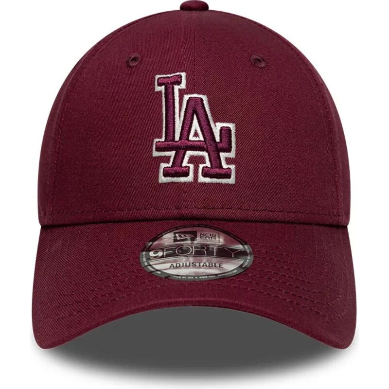 new-era-curved-brim-maroon-logo-9forty-team-outline-los-angeles-dodgers-mlb-maroon-adjustable-cap new-era-curved-brim-maroon-logo-9forty-team-outline-los-angeles-dodgers-mlb-maroon-adjustable-cap
