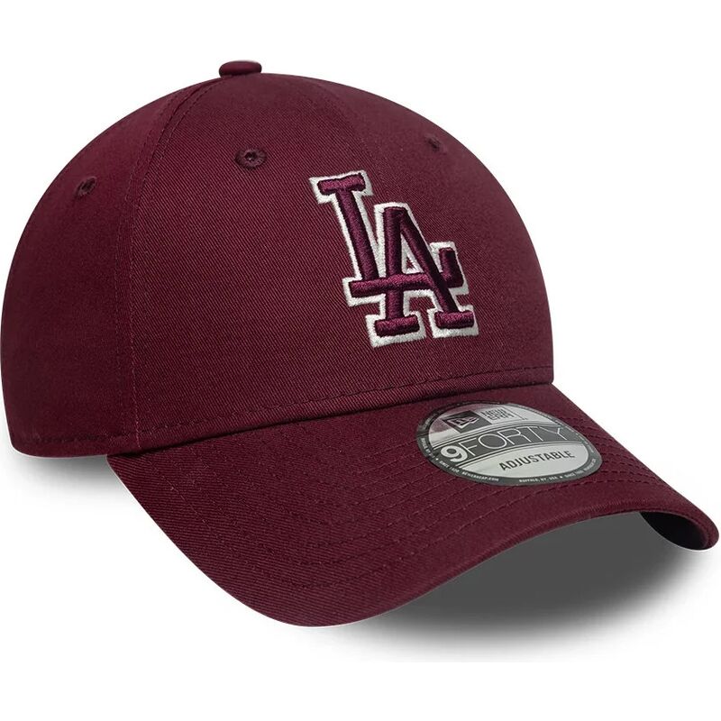 new-era-curved-brim-maroon-logo-9forty-team-outline-los-angeles-dodgers-mlb-maroon-adjustable-cap new-era-curved-brim-maroon-logo-9forty-team-outline-los-angeles-dodgers-mlb-maroon-adjustable-cap