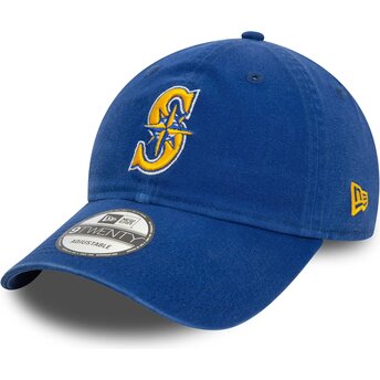 New Era Curved Brim 9TWENTY Core Classic Seattle Mariners MLB Blue Adjustable Cap
