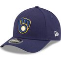 new-era-curved-brim-9forty-m-crown-player-replica-milwaukee-brewers-mlb-navy-blue-snapback-cap