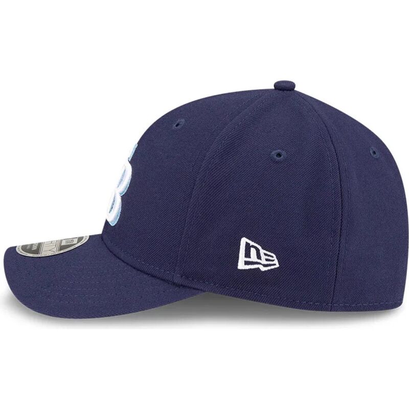 new-era-curved-brim-9forty-m-crown-player-replica-tampa-bay-rays-mlb-navy-blue-snapback-cap