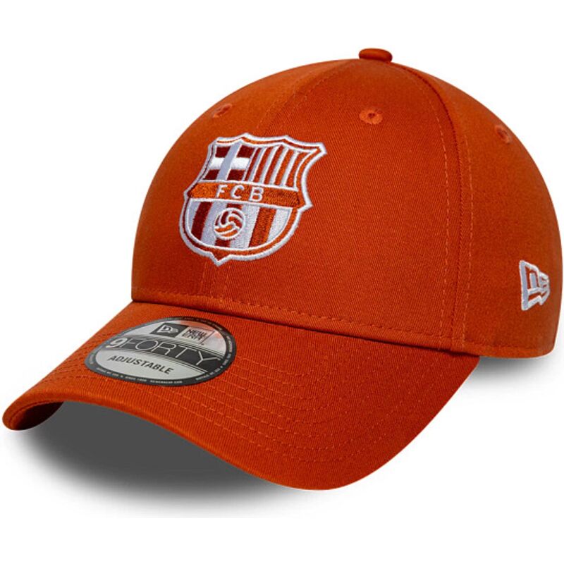 new-era-curved-brim-9forty-seasonal-fc-barcelona-laliga-orange-adjustable-cap new-era-curved-brim-9forty-seasonal-fc-barcelona-laliga-orange-adjustable-cap