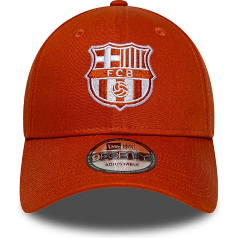 new-era-curved-brim-9forty-seasonal-fc-barcelona-laliga-orange-adjustable-cap new-era-curved-brim-9forty-seasonal-fc-barcelona-laliga-orange-adjustable-cap