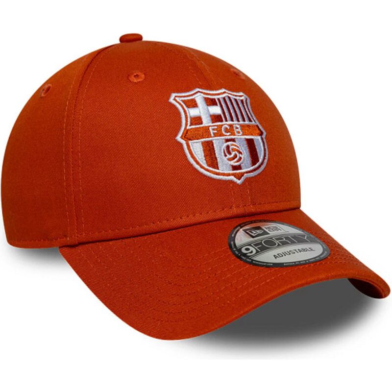 new-era-curved-brim-9forty-seasonal-fc-barcelona-laliga-orange-adjustable-cap new-era-curved-brim-9forty-seasonal-fc-barcelona-laliga-orange-adjustable-cap