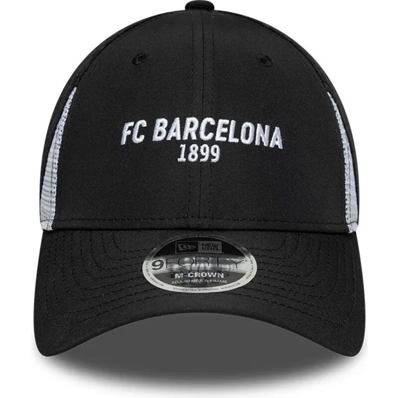 new-era-curved-brim-9forty-m-crown-featherweight-poly-fc-barcelona-laliga-black-snapback-cap
