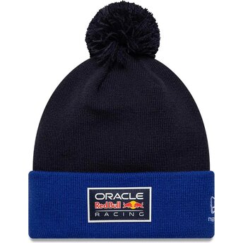 New Era Essentials Bobble Red Bull Racing Formula 1 Navy Blue Beanie with Pompom