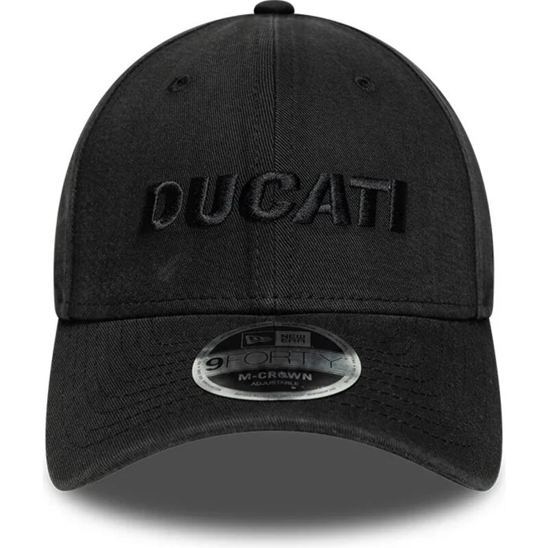 new-era-curved-brim-black-logo-9forty-m-crown-wordmark-ducati-motor-motogp-black-snapback-cap