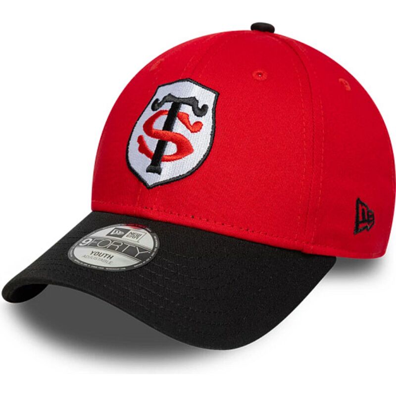new-era-curved-brim-youth-9forty-team-stade-toulousain-top-14-red-and-black-snapback-cap