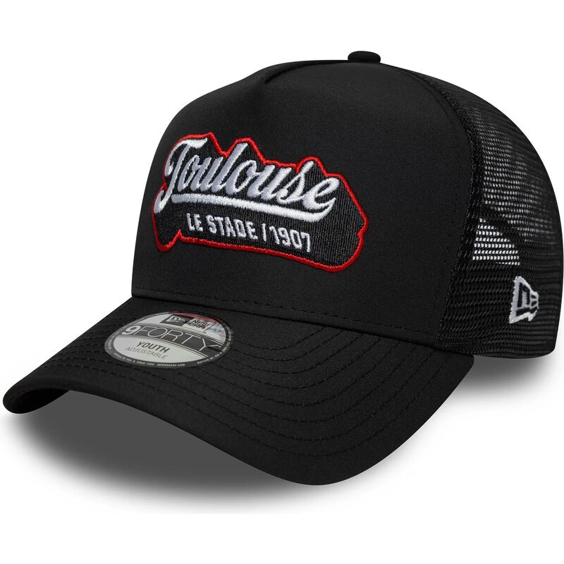 new-era-youth-e-frame-patch-stade-toulousain-black-trucker-hat