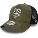 new-era-e-frame-faux-suede-stade-toulousain-top-14-green-and-black-trucker-hat