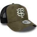 new-era-e-frame-faux-suede-stade-toulousain-top-14-green-and-black-trucker-hat