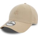 new-era-curved-brim-9forty-baby-cord-stade-toulousain-top-14-beige-adjustable-cap-with-beige-logo