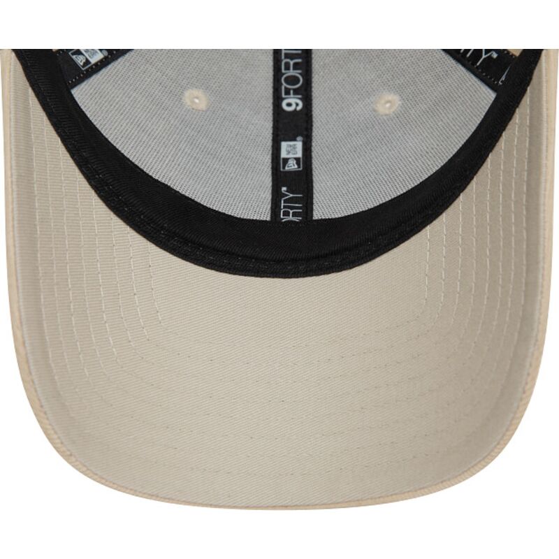 new-era-curved-brim-9forty-baby-cord-stade-toulousain-top-14-beige-adjustable-cap-with-beige-logo