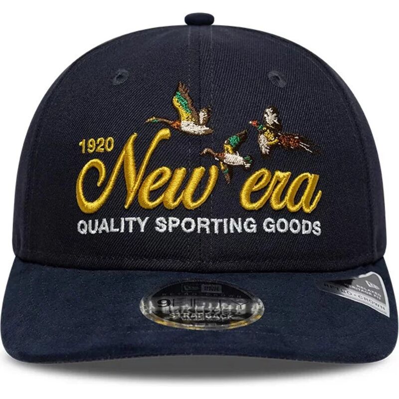 new-era-curved-brim-9fifty-retro-crown-suede-navy-blue-adjustable-cap