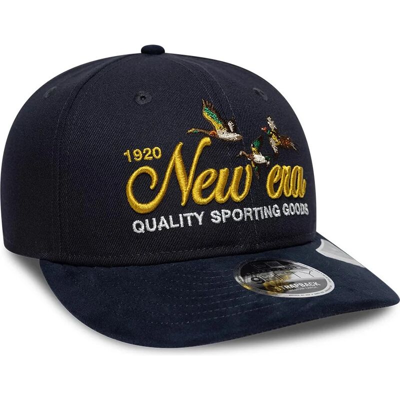 new-era-curved-brim-9fifty-retro-crown-suede-navy-blue-adjustable-cap