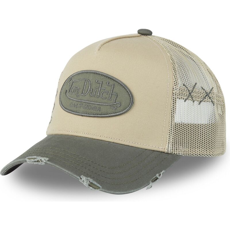 von-dutch-used-02-beige-and-green-trucker-hat