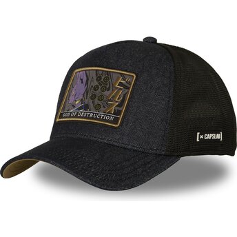 Capslab Beerus DBS9 DES Dragon Ball Navy Blue and Black Trucker Hat